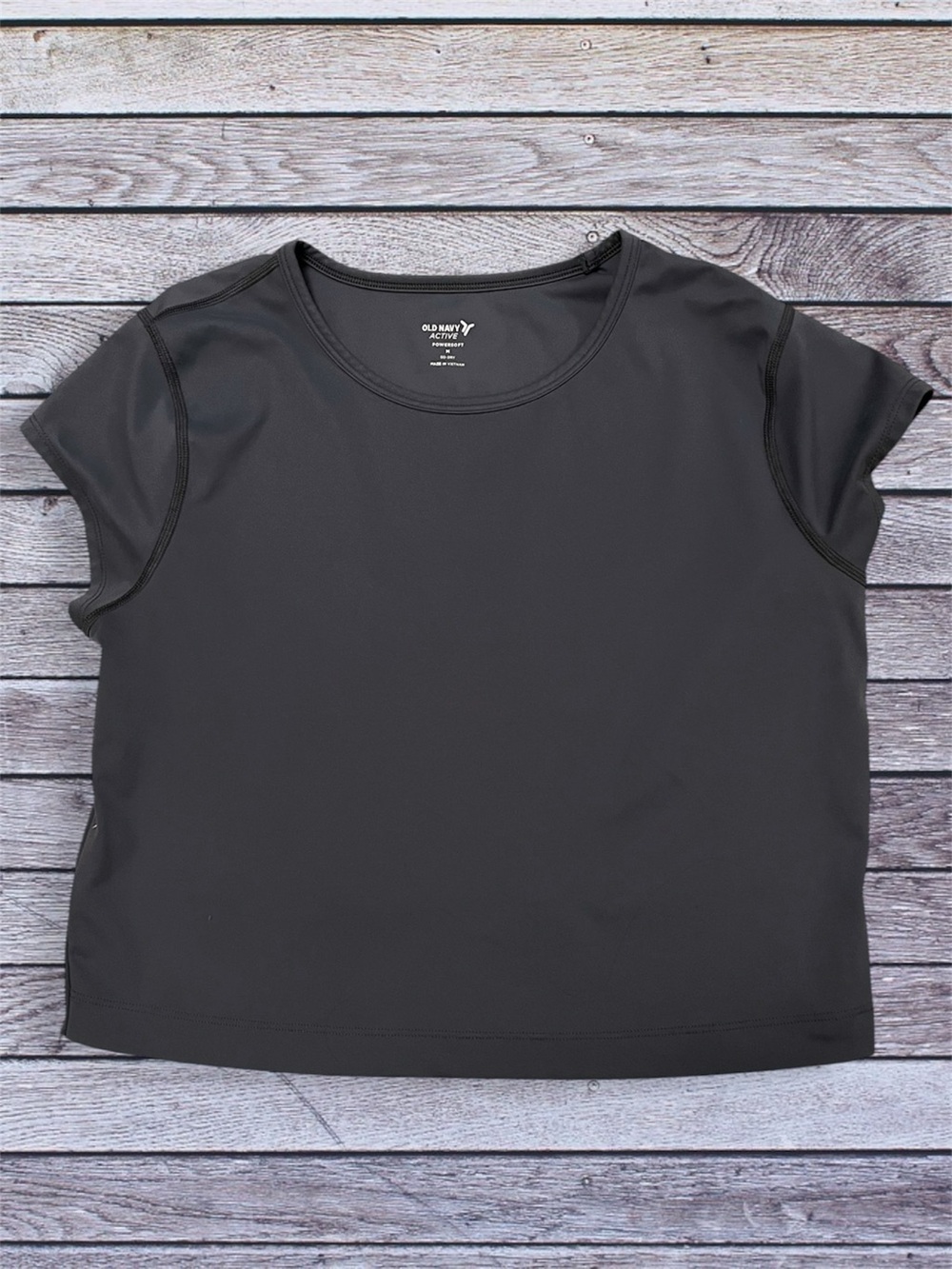 Old Navy Active Powersoft Women's Gray Short Sleeve Tee Medium